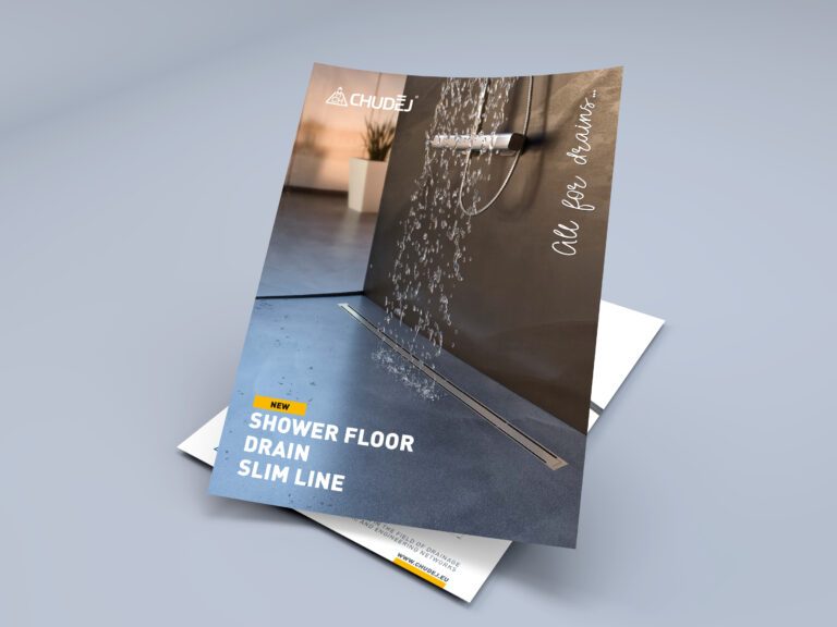 Leaflet linear floor drain Slim line